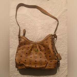 MCM Cognac Visetos Crossbody/Shoulder Bag